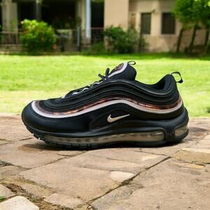 Nike Air Max 97 Women's Woodgrain Black Reflective Running Shoes Size 10